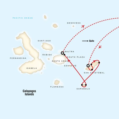 Galapagos - 4 days cruising East, South & Central islands aboard Alia