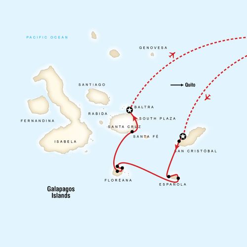 Galapagos - 4 days cruising East, South & Central islands aboard Cormorant