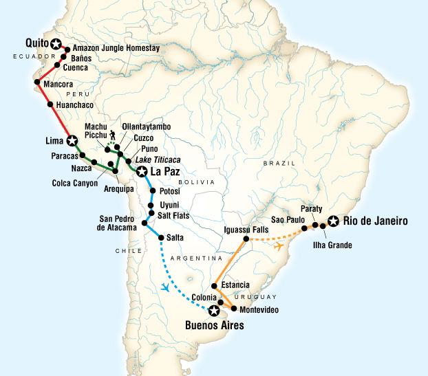 One World Trips - Yolo Tours - South America